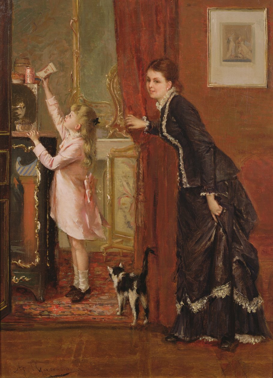 Cep Parasını Biriktirmek, 19. yüzyıl by Albert Roosenboom