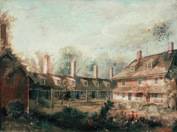 Arkadaşın İmaret Evi (tuval üzerine yağlı boya) by Albert Rosenthal