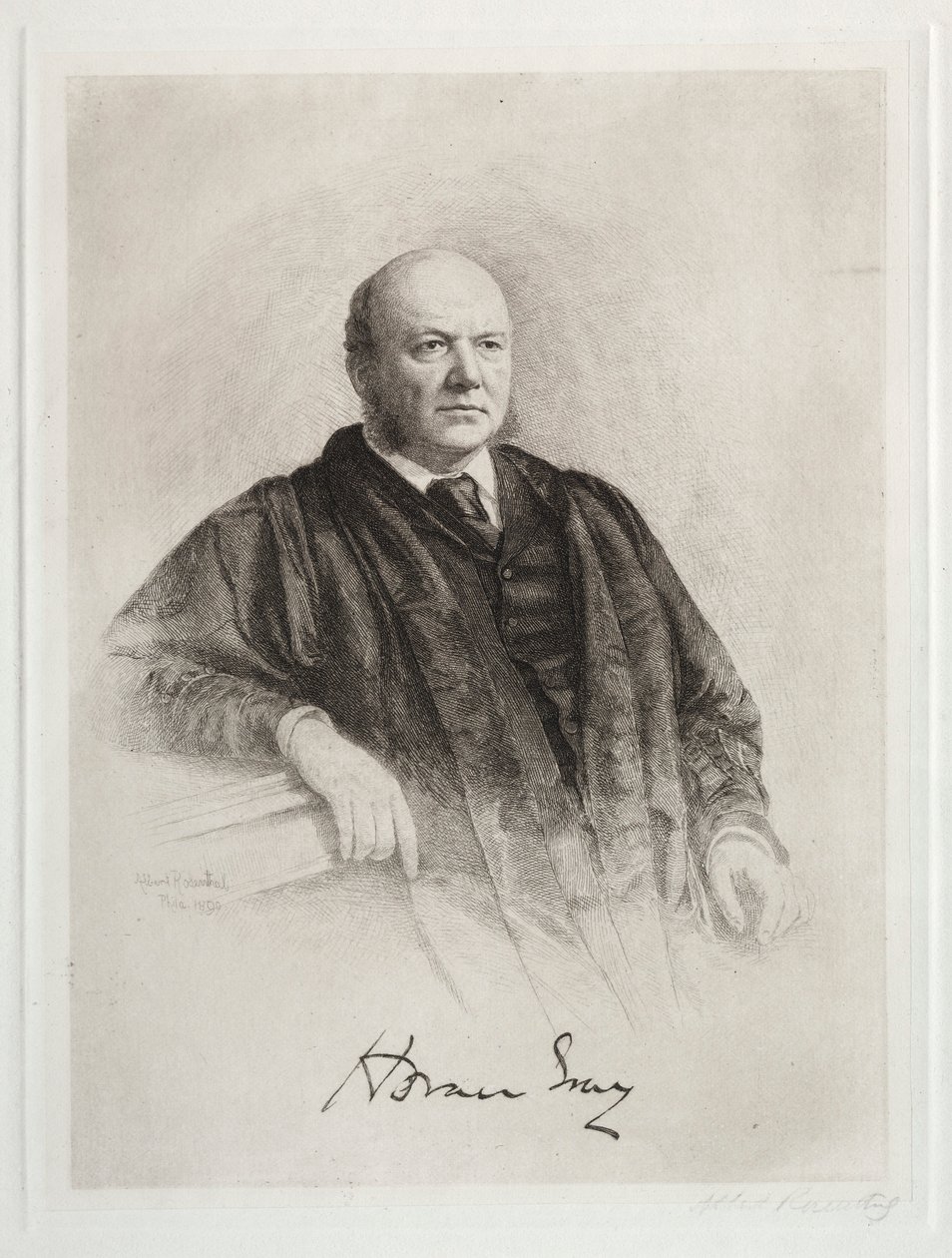 Horace Gri by Albert Rosenthal