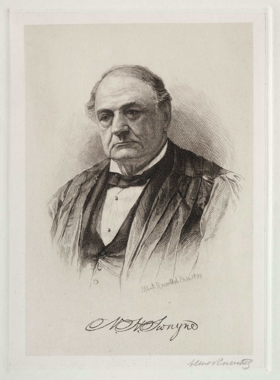 W. H. Swayne, 1890. by Albert Rosenthal