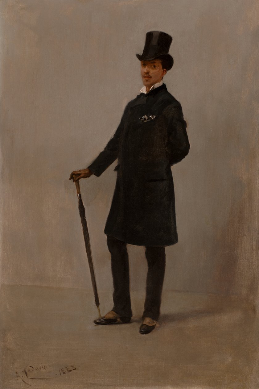 Siyahın Uyumu (tuval üzerine yağlıboya) by Albert Snr. Ludovici