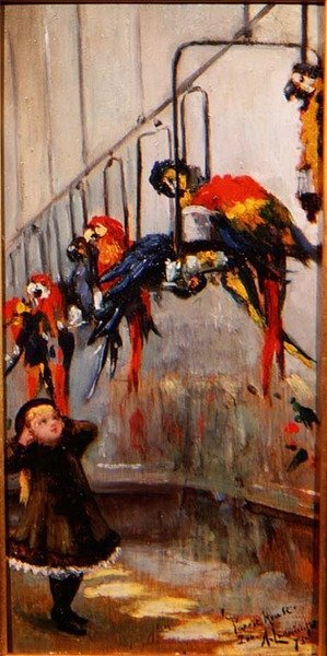 Papağan Evi, Londra Hayvanat Bahçesi by Albert Snr. Ludovici