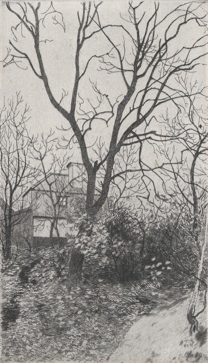 Sonbahar Höst, İsveç Güzel Sanatlar Baskı Derneği Föreningen för Gr ..., 1889 portföyünden. by Albert Theodor Gellerstedt