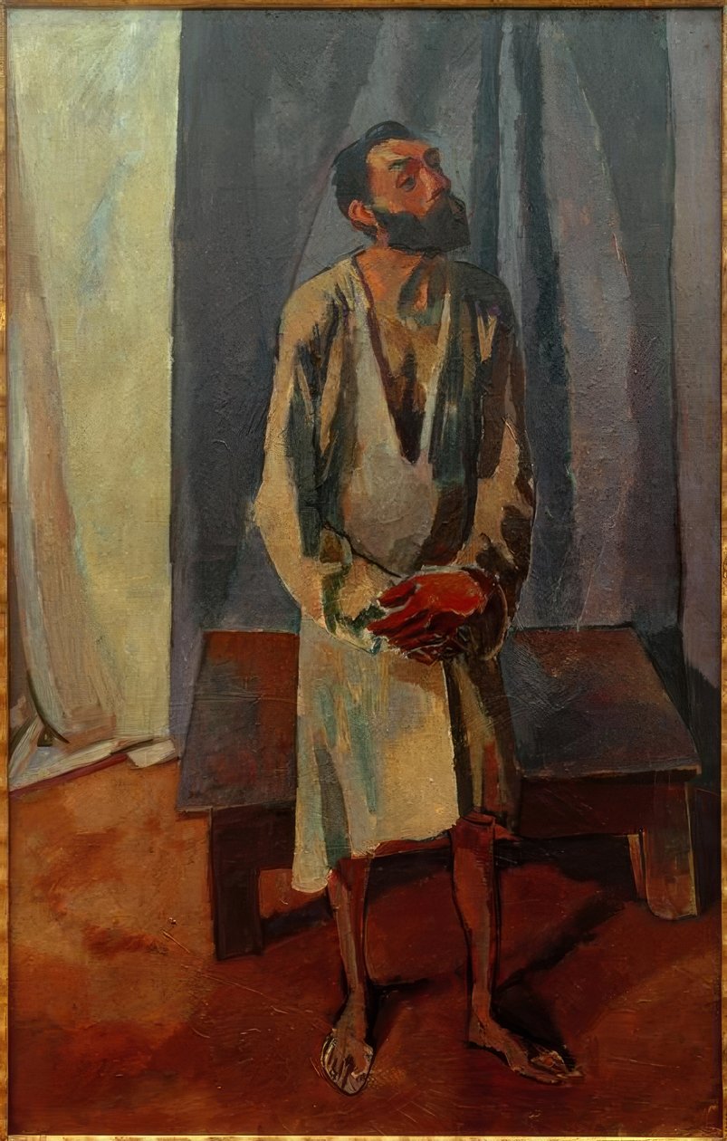 gömlekli adam (model) by Albert Weisgerber