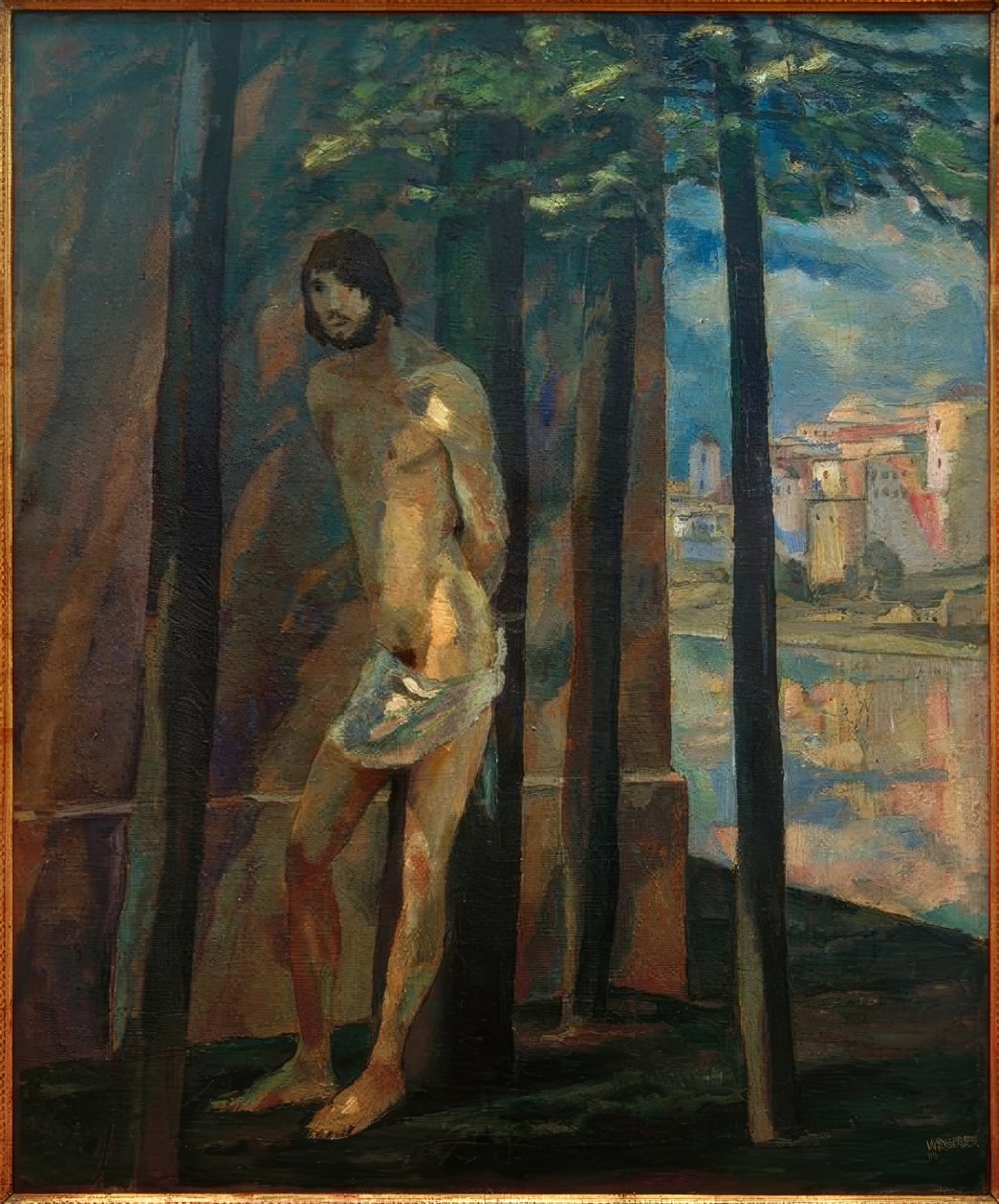 duvardaki Sebastian by Albert Weisgerber