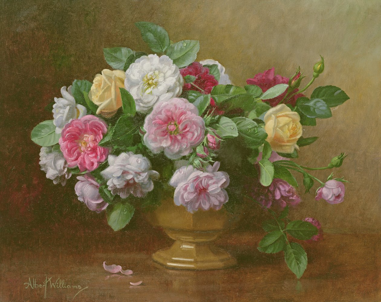 AB1192 Bir kase gül by Albert Williams