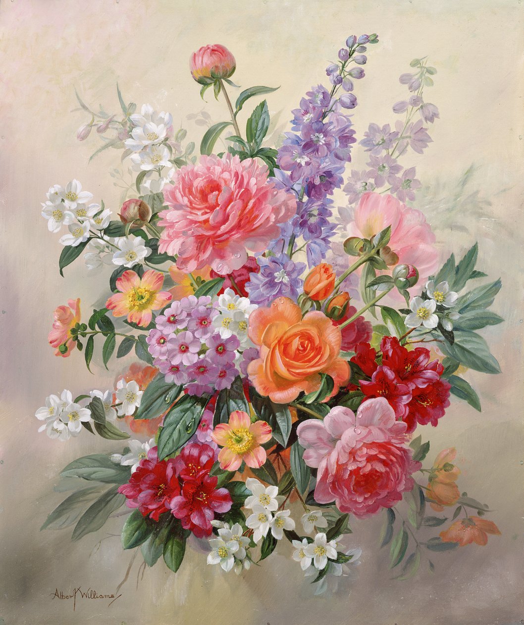 Yüksek Bir Yaz Buketi by Albert Williams