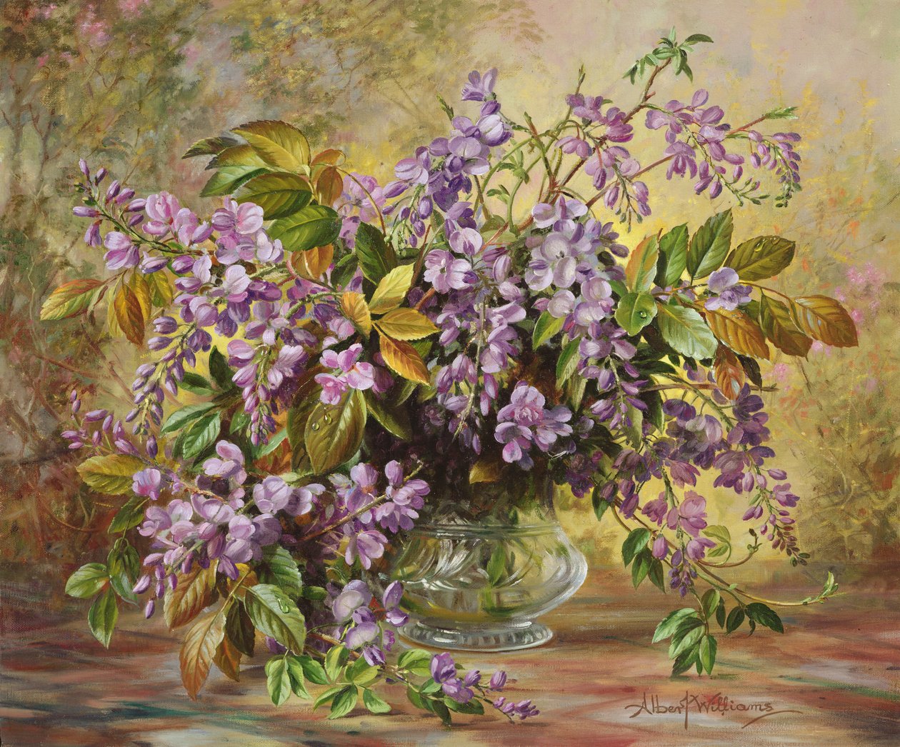 Büyüleyici Junetide Wisteria by Albert Williams
