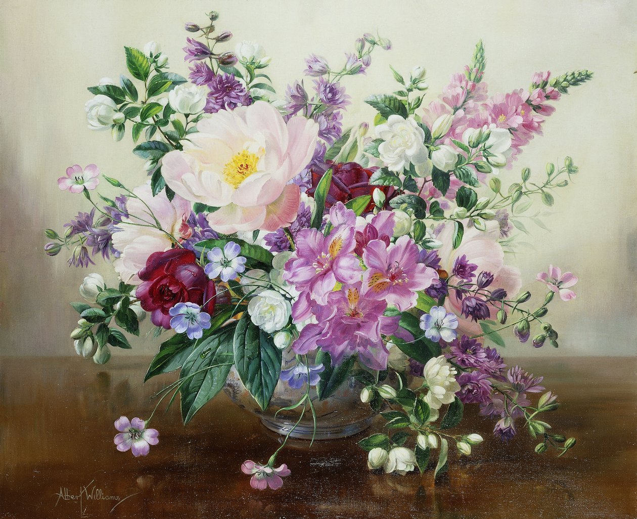 Cam Vazoda Çiçekler by Albert Williams