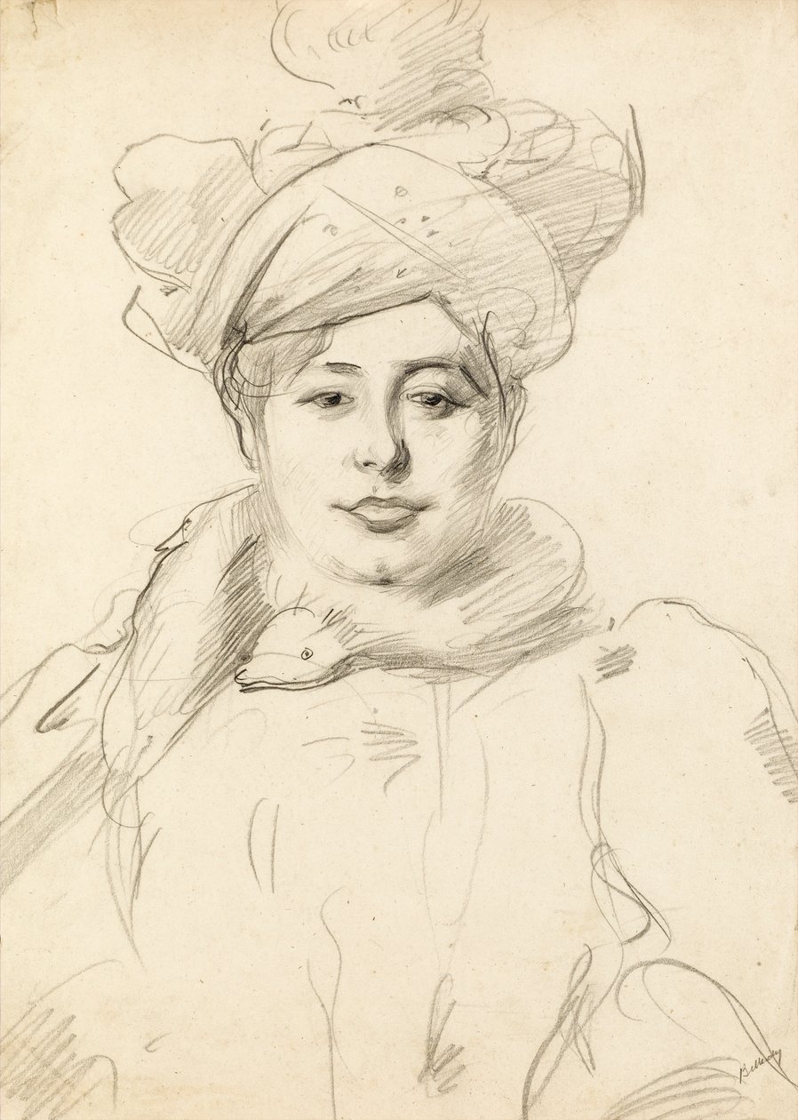 Şapkalı Kadın, 1905 dolaylarında by Albert de Belleroche