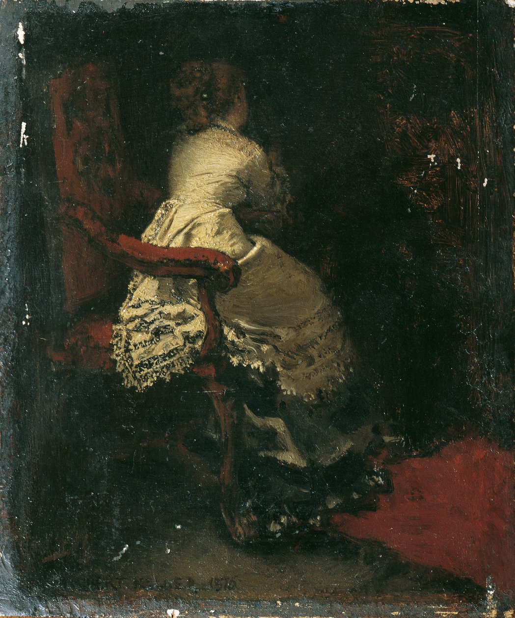 Bayan koltukta by Albert von Keller
