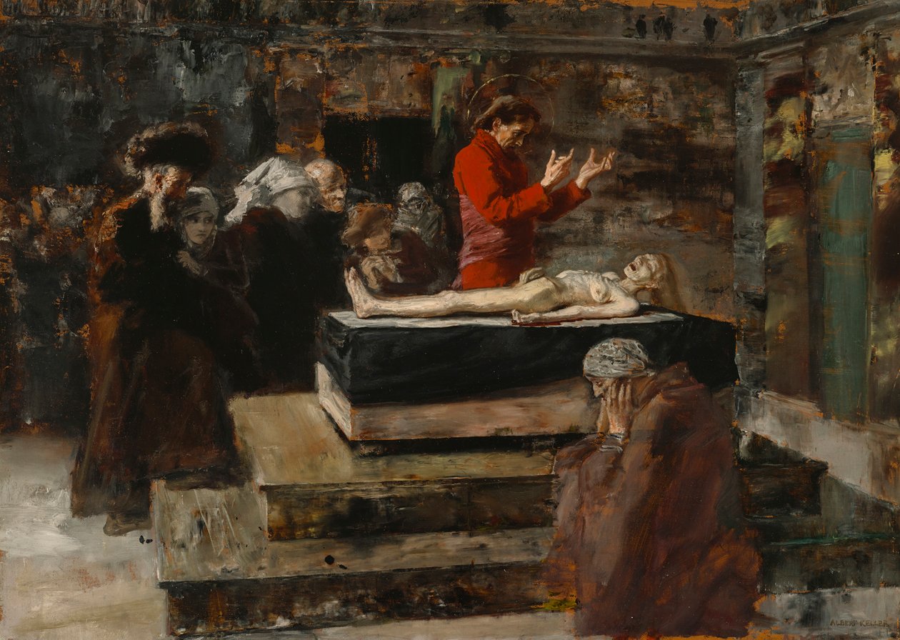 Jairi'nin Küçük Kızının Yükselişi by Albert von Keller