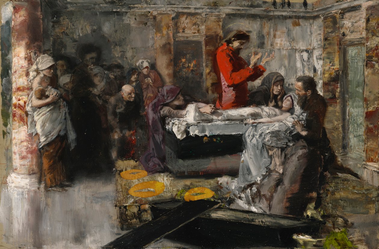 Jairi'nin Küçük Kızının Yükselişi by Albert von Keller