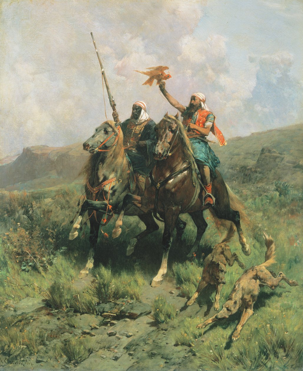 Şahinli Araplar by Alberto Pasini