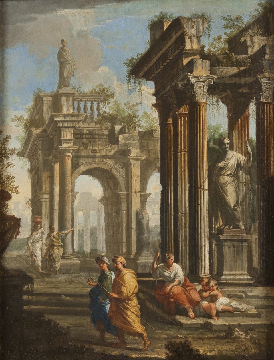Klasik Binaların Yanında Hacılar, c.1710 by Alberto Carlieri