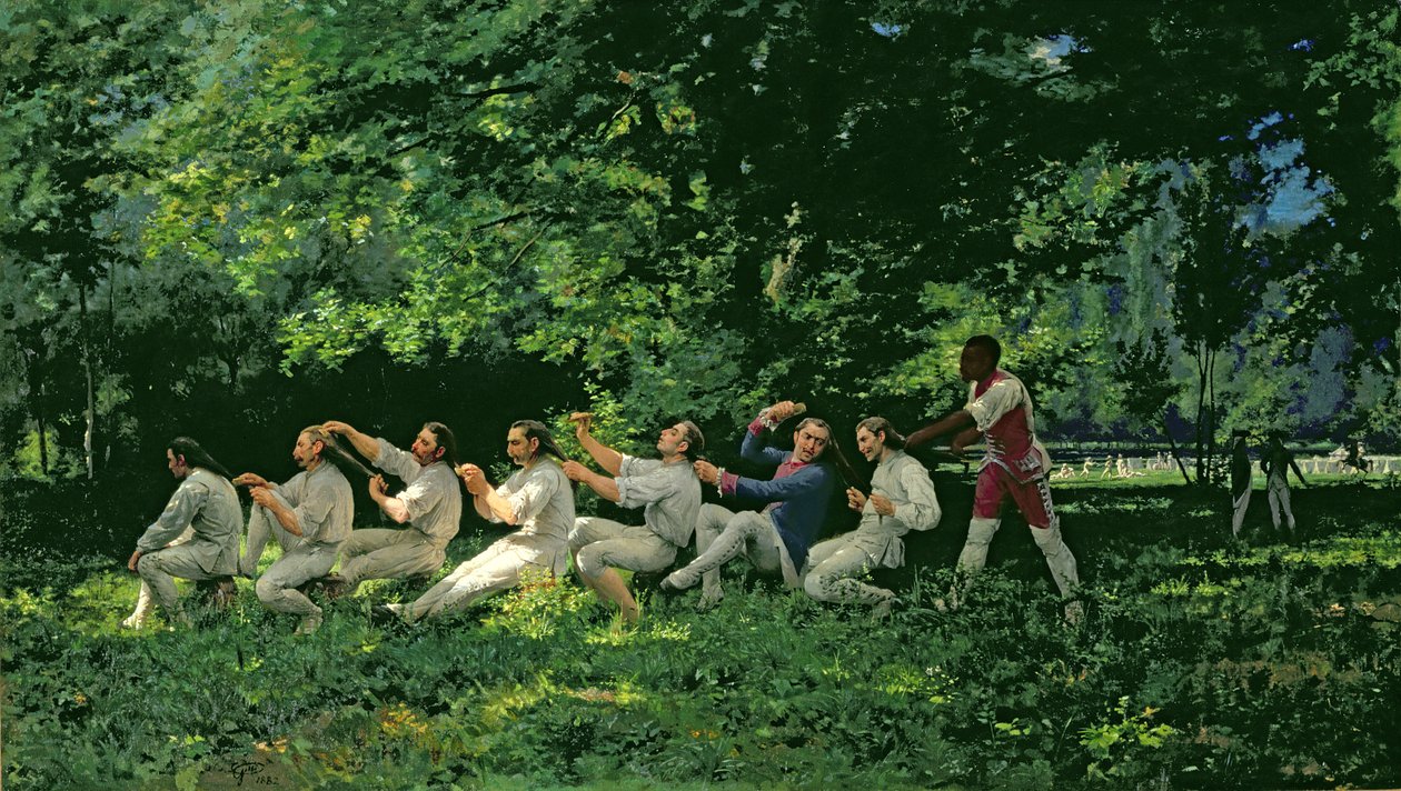 Saçlarını Taranan Askerler, 1882 by Alberto Maso Gilli