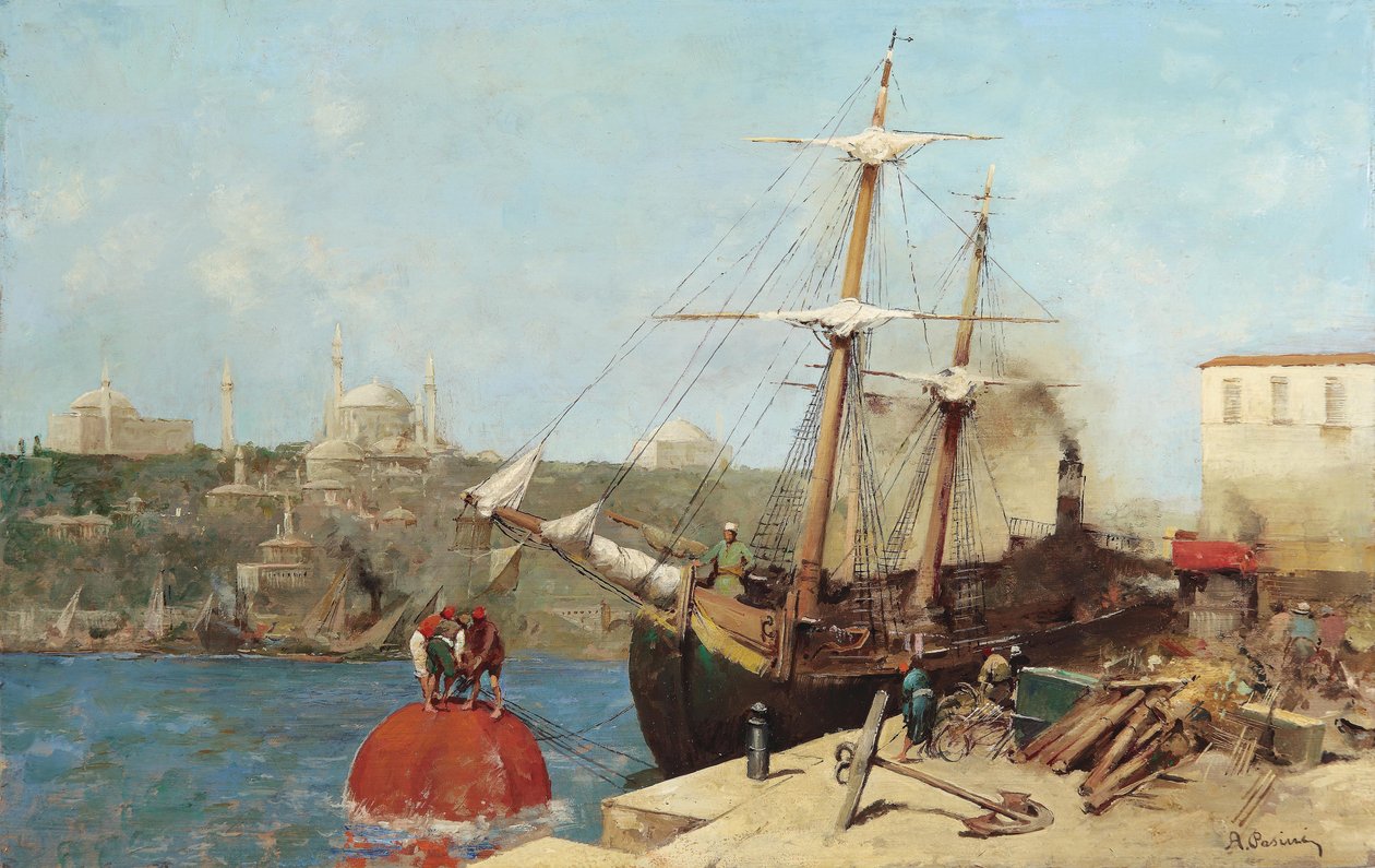 Haliç, 1876 by Alberto Pasini