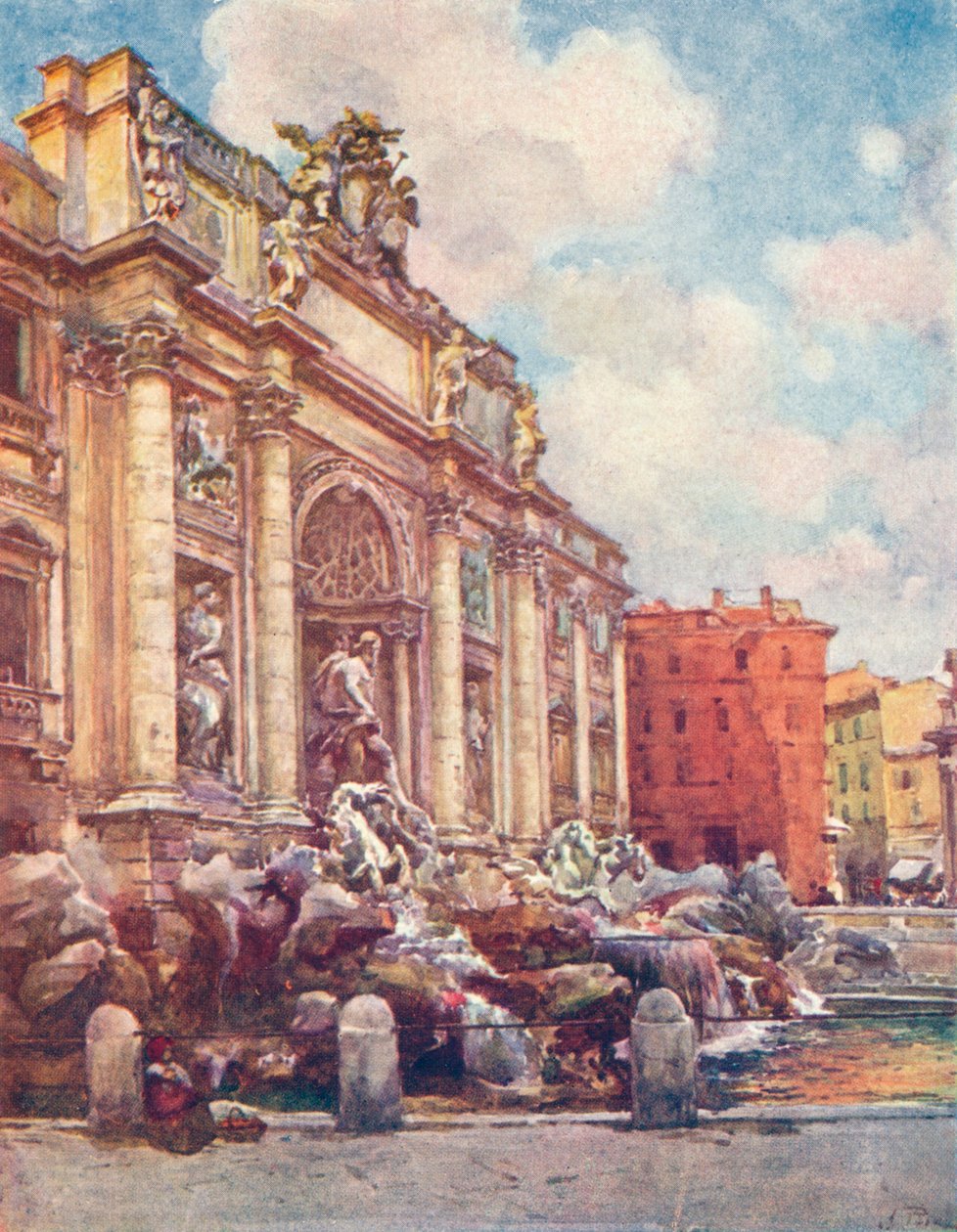 Trevi Çeşmesi, c1905 by Alberto Pisa
