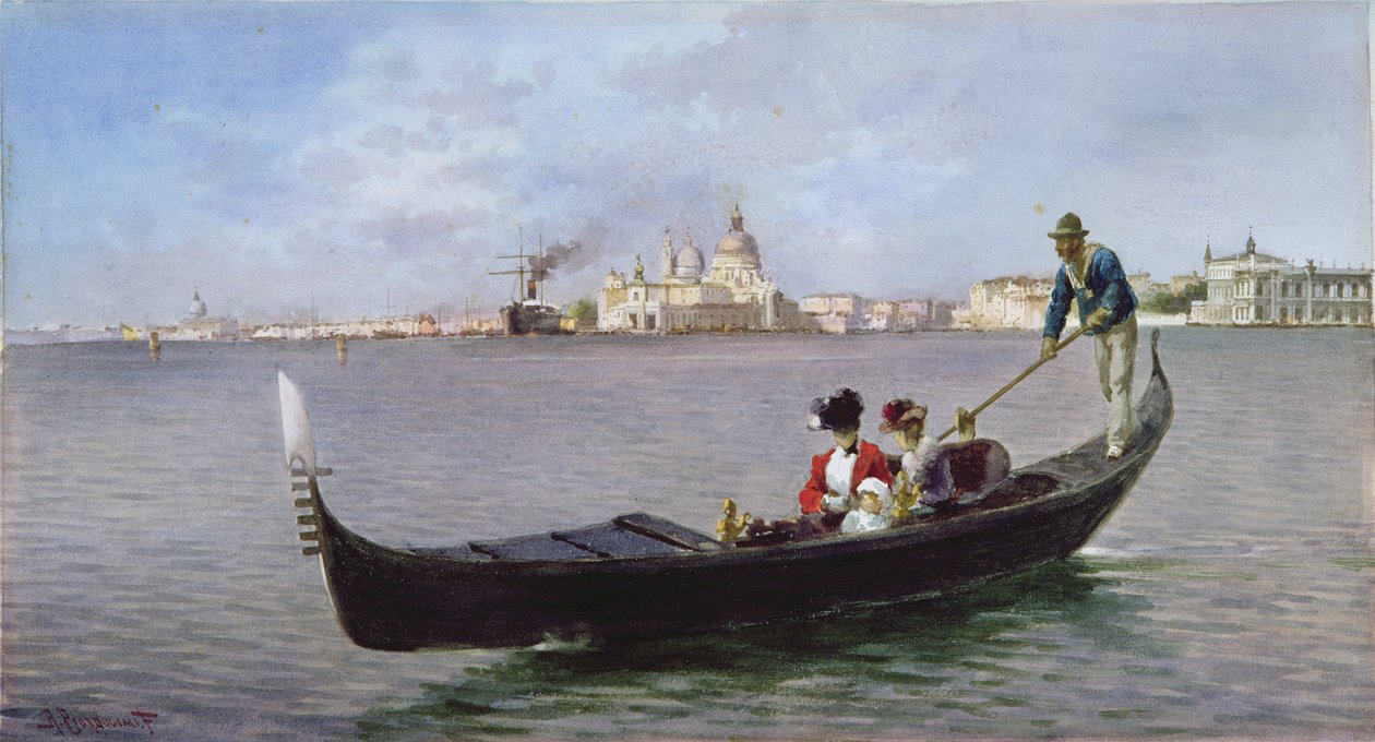 Lagünün Dışında: Venedik (kağıt üzerine suluboya) by Alberto Prosdocini or Prosdocimi