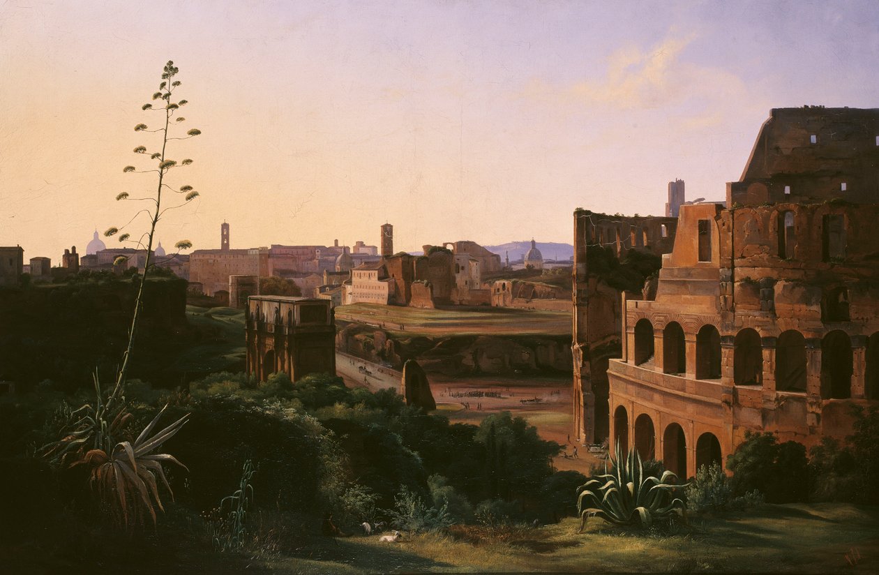 Roma'daki Kolezyum'un görünümü by Albijn Van den Abeele