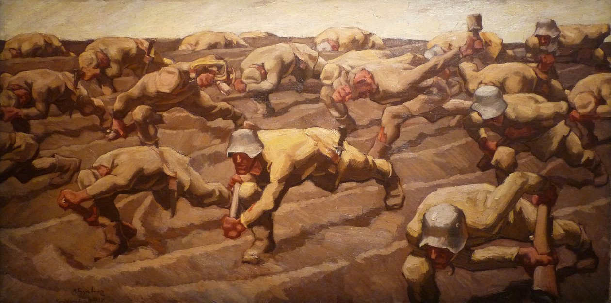 Kuzey Fransa, 1917 by Albin Egger Lienz