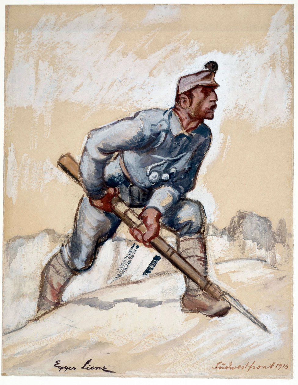 Güney-Batı Cephesi by Albin Egger Lienz