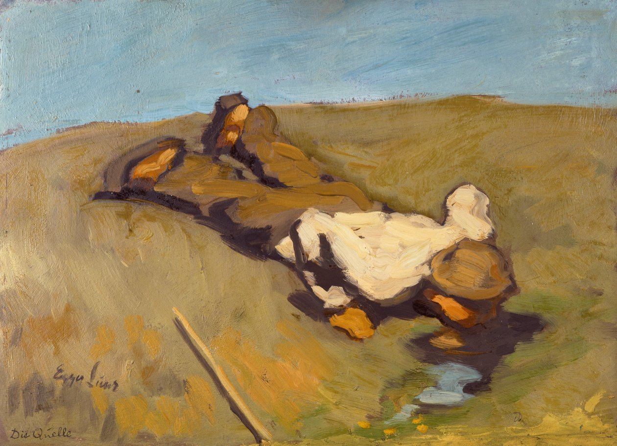 Bahar veya Kaynak by Albin Egger Lienz