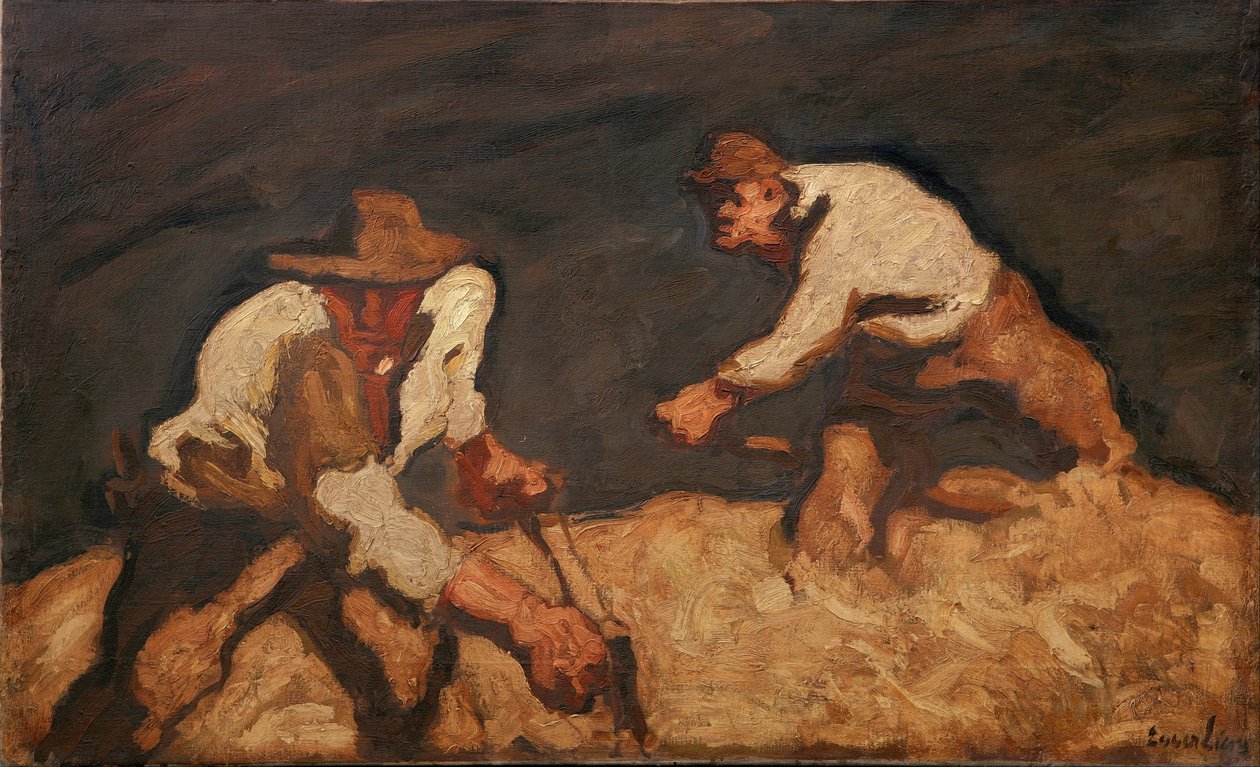 Bir Toplama Fırtınasında Orakçılar, 1912 by Albin Egger Lienz