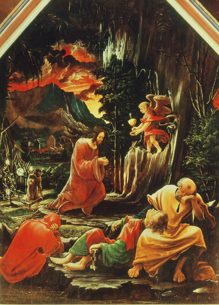The Agony in the Garden, from the St. Florian Altarpiece, c.1515  by Albrecht Altdorfer