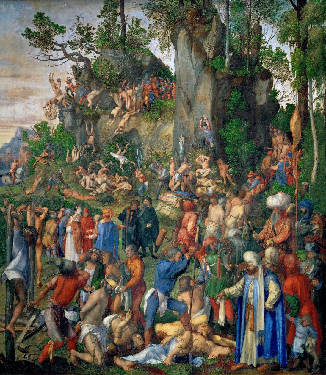 On Bin Hristiyanın İşkencesi by Albrecht Dürer
