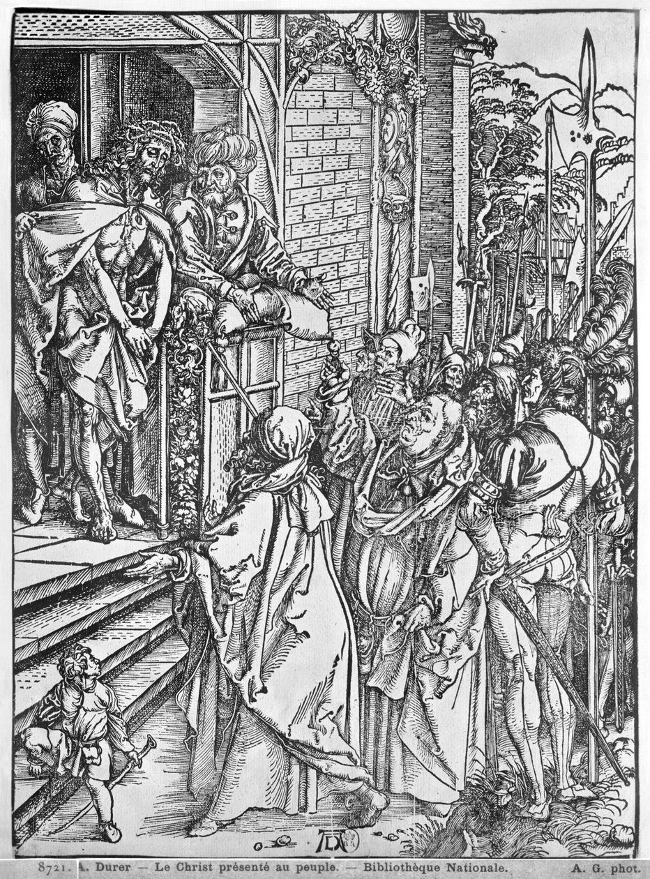 İnsanlara sunulan Mesih by Albrecht Dürer