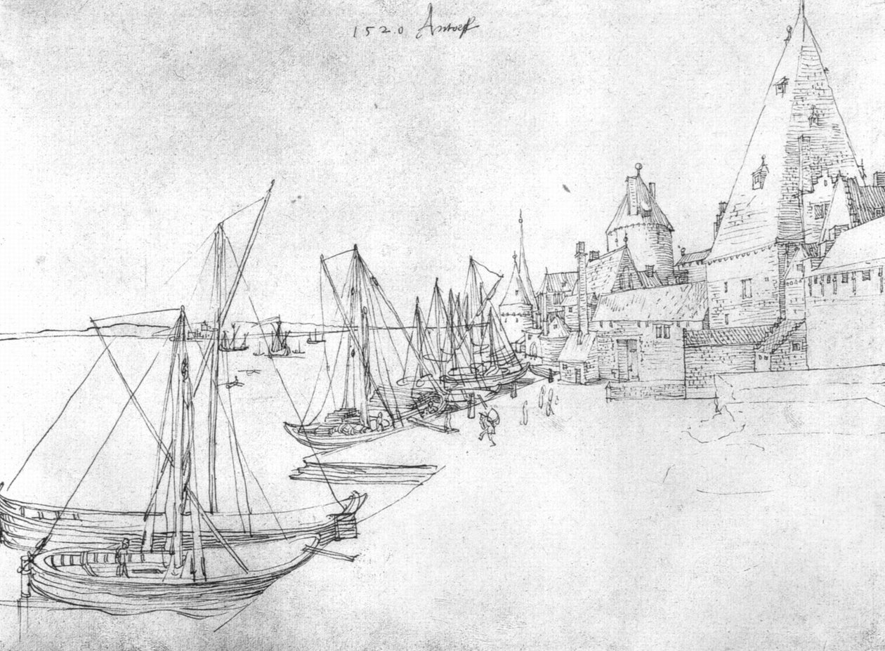 Anvers limanı by Albrecht Dürer