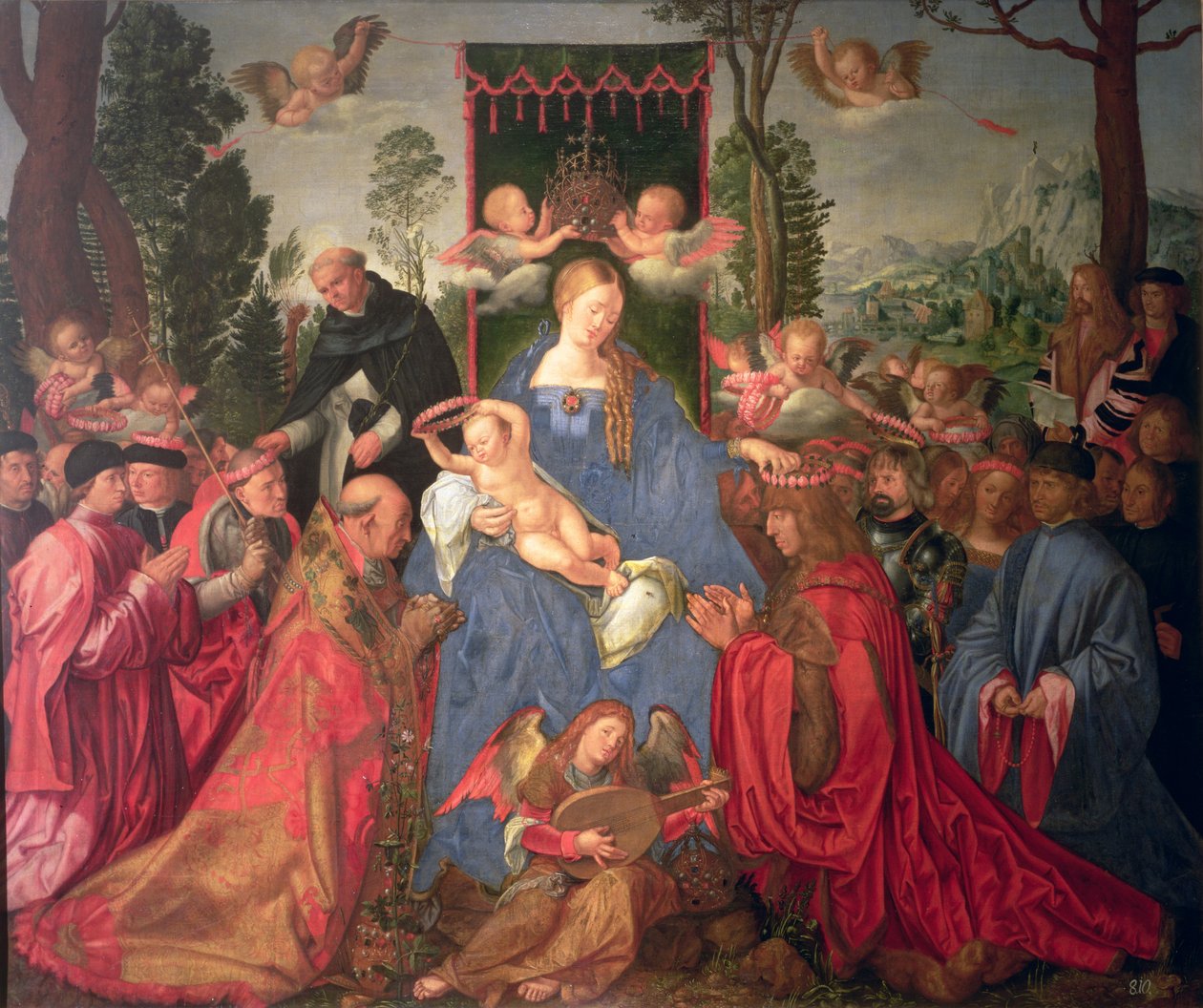 Gül Çelengi Altarpiece, 1600 by Albrecht Dürer