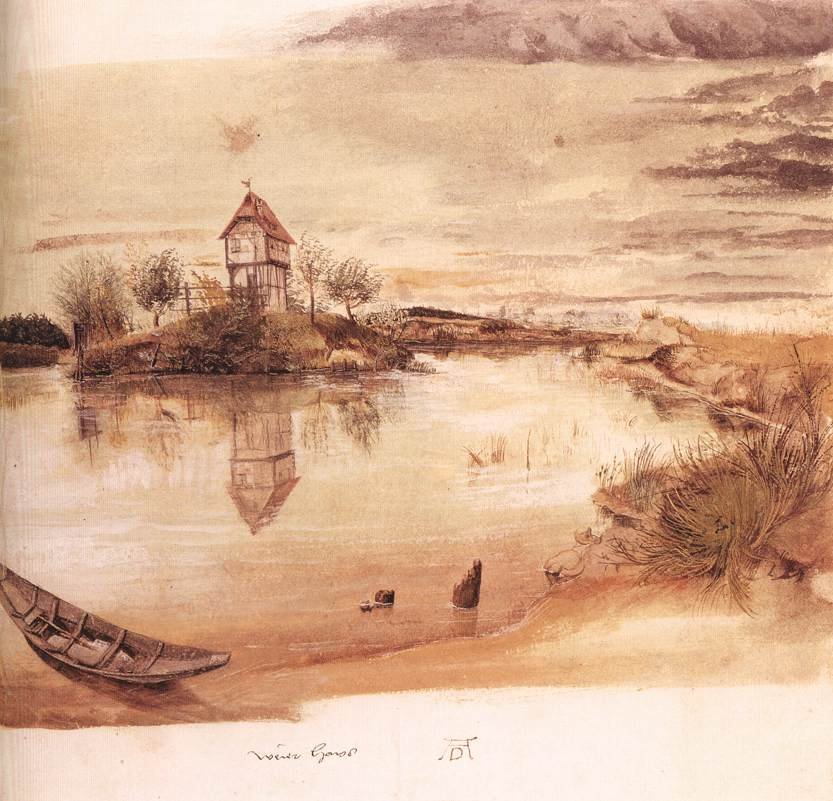 Göl kenarındaki ev by Albrecht Dürer