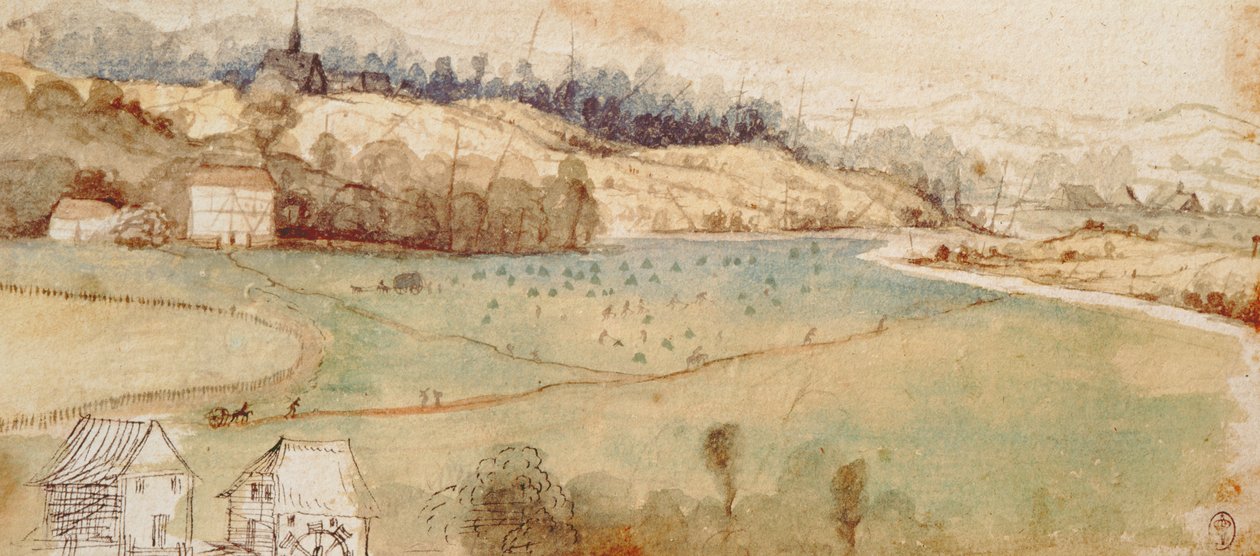 Manzara (kağıt üzerine wc ve kalem ve mürekkep) by Albrecht Dürer