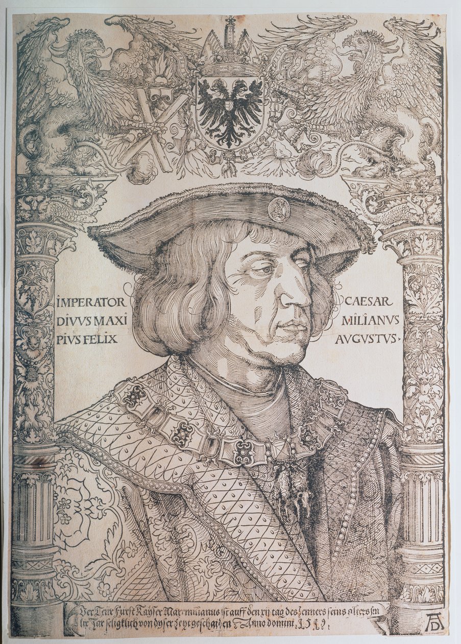 Maximilian I, Almanya İmparatoru (1459-1519), 1518 by Albrecht Dürer
