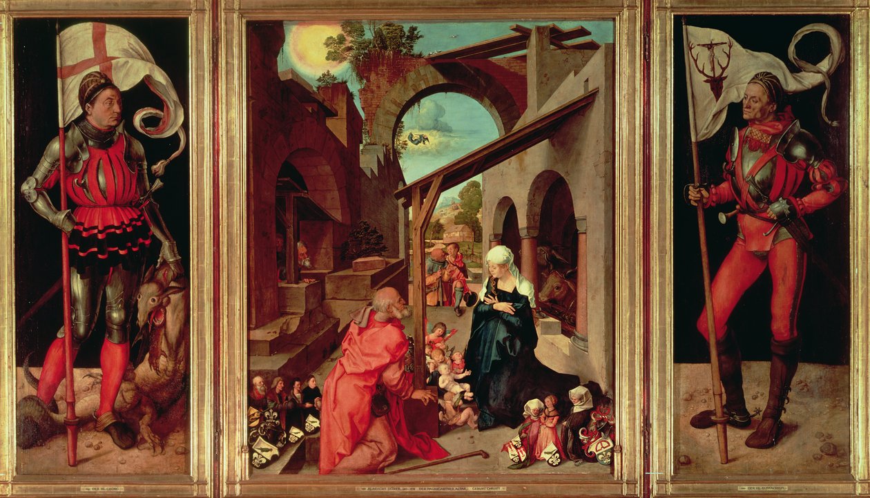 Paumgartner Altarpiece, c.1500 (panelde tempera) (ayrıca bkz. 61057 ve 331713) by Albrecht Dürer