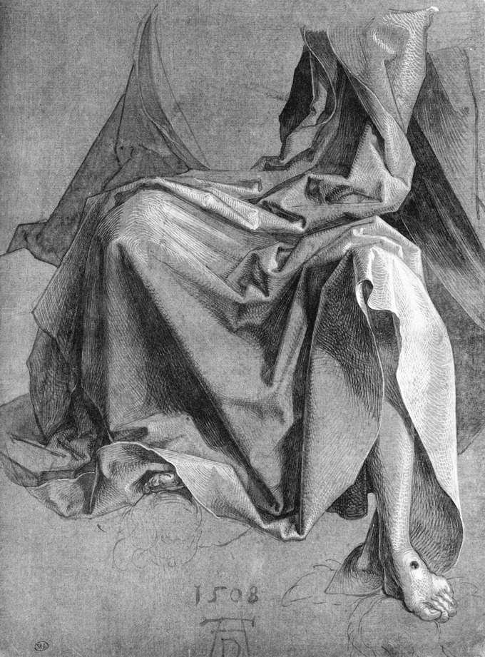 Bir Perde Çalışması by Albrecht Dürer