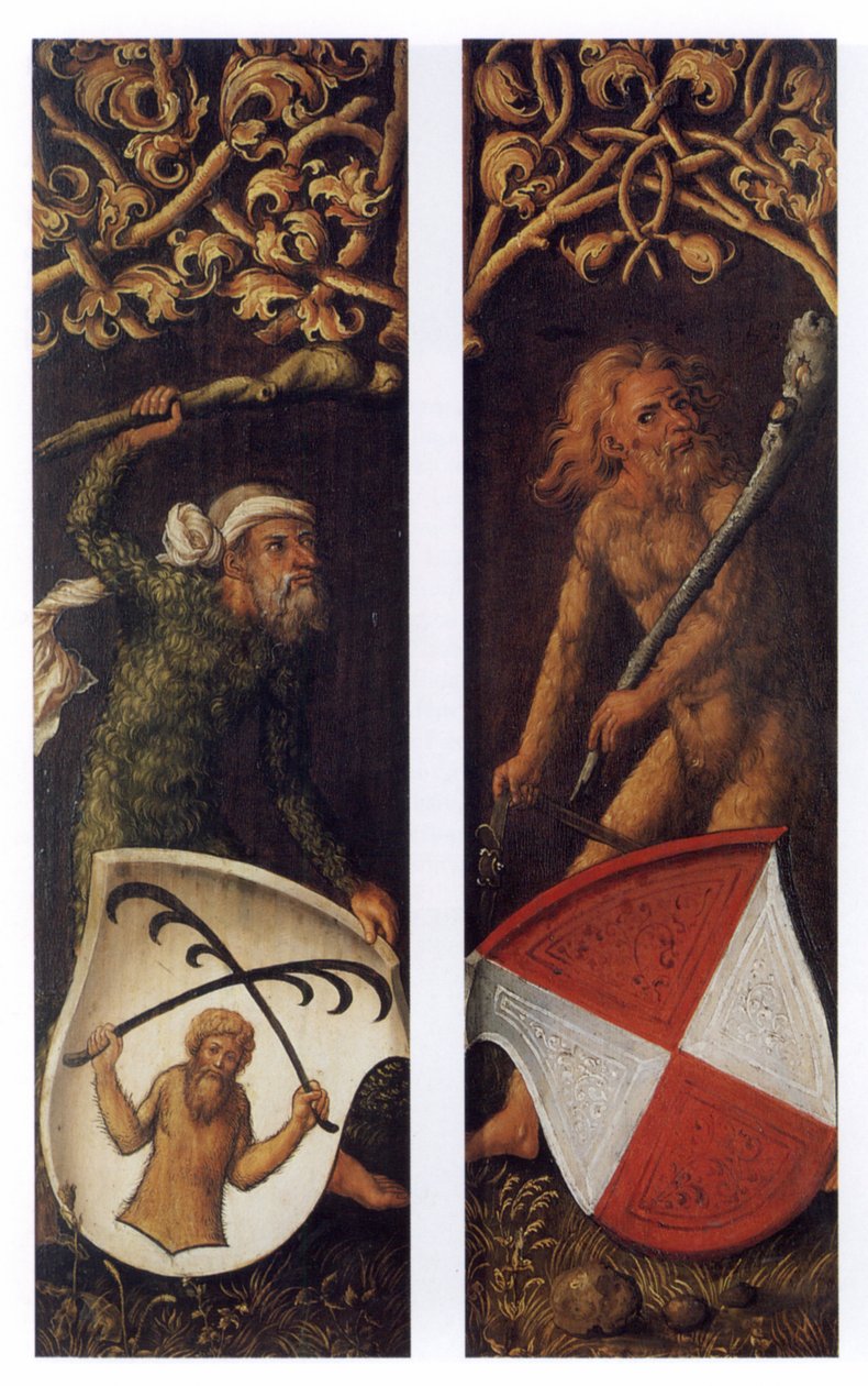 Hanedan Kalkanlı Sylvan Adamları by Albrecht Dürer