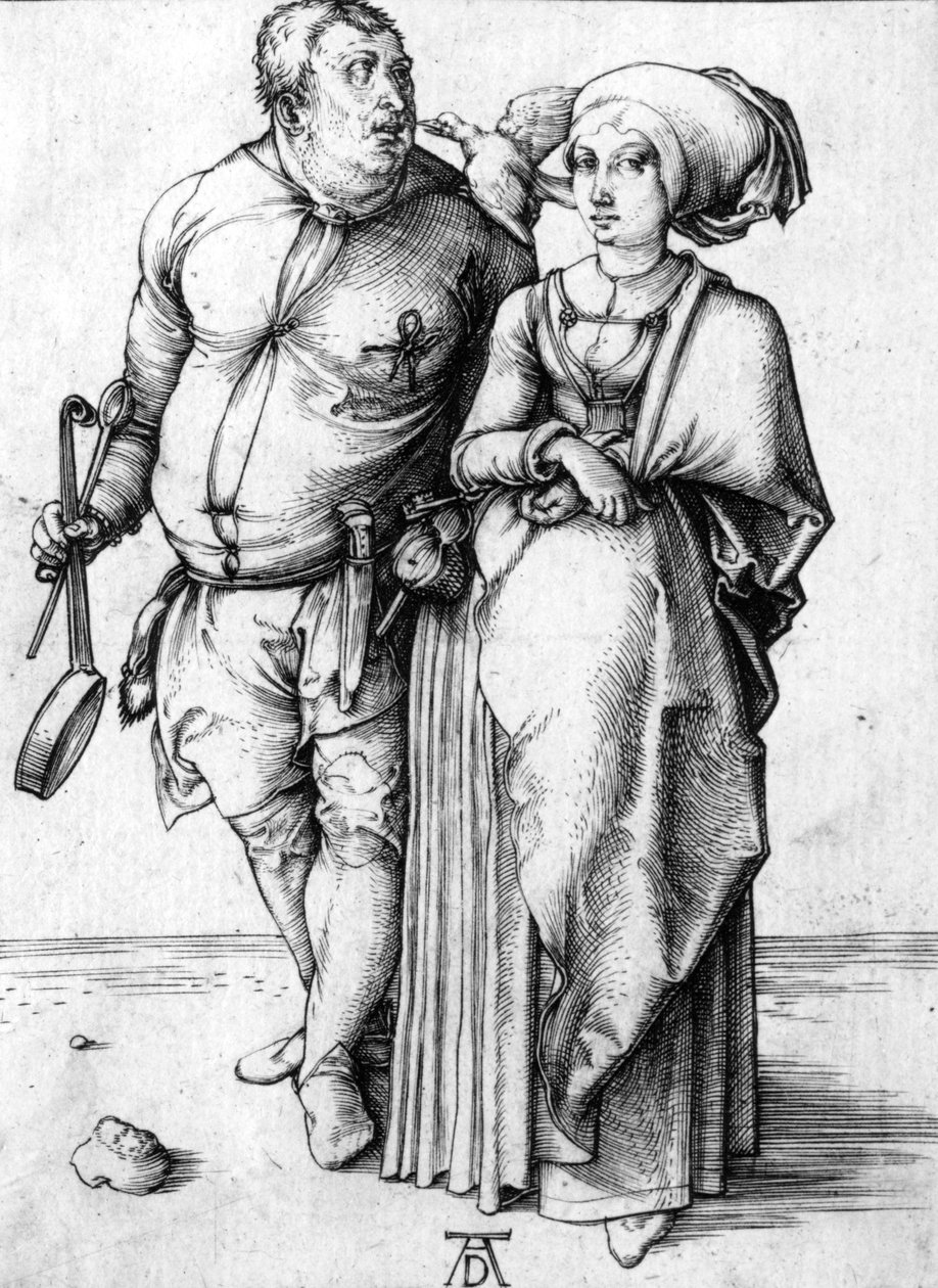 Aşçı ve Karısı by Albrecht Dürer