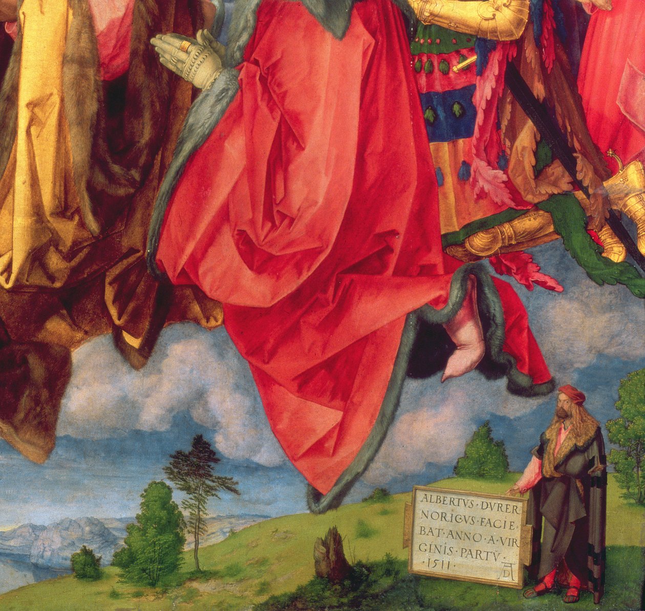 The Landauer Altarpiece, All Saints Day, 1511  (detail of 68677) by Albrecht Dürer