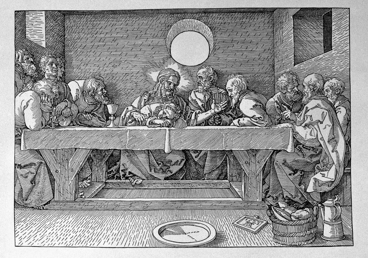 Son Akşam Yemeği, bar. 1523 by Albrecht Dürer