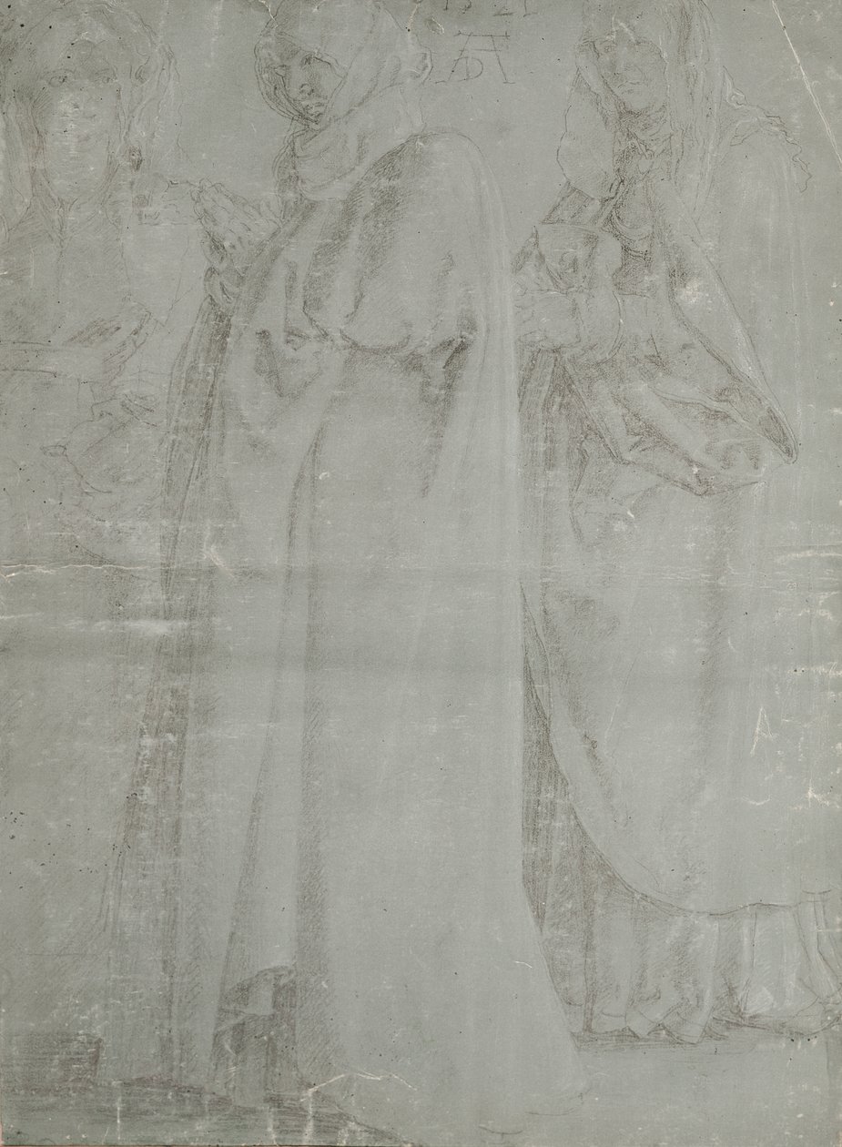 Bakire ve İki Kadın Aziz, 1521 by Albrecht Dürer
