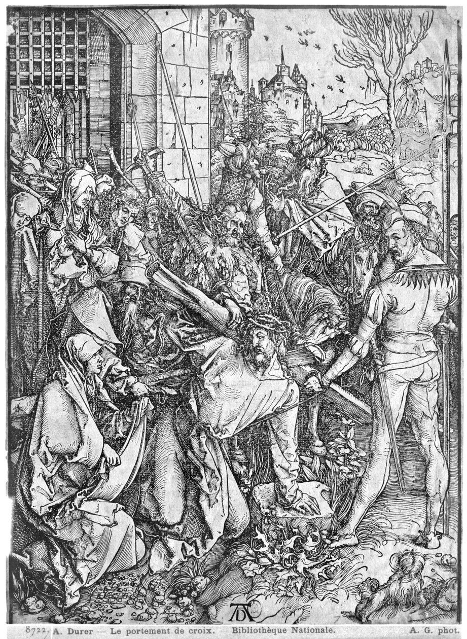 The carrying of the cross   by Albrecht Dürer