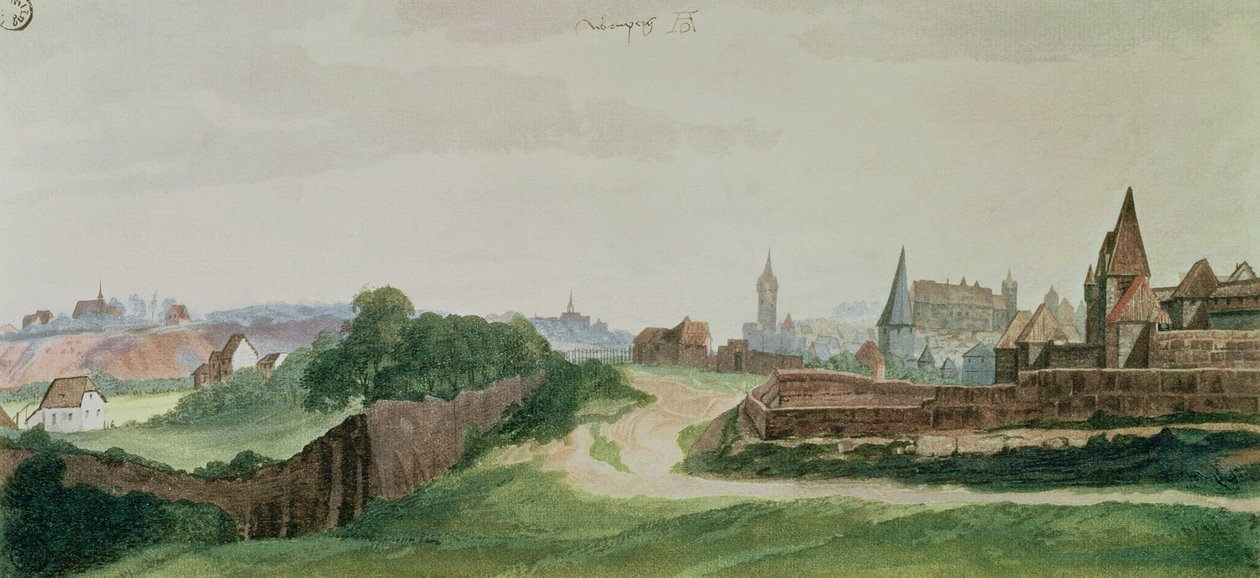 Nürnberg manzarası, 1496-97 by Albrecht Dürer