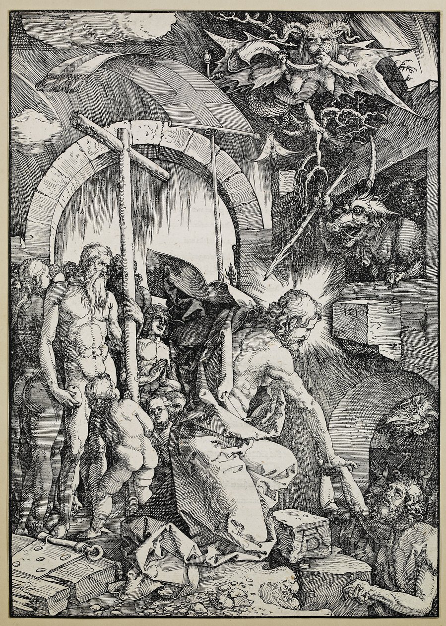 Araftaki İsa, 1510 (Recto: Gravür Verso: tipo) by Albrecht Dürer