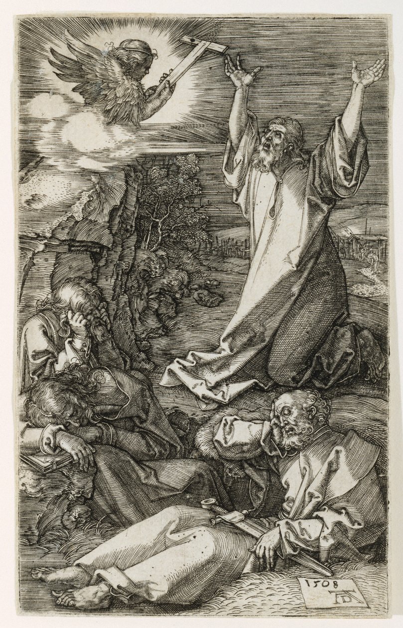 Christ on the Mount of Olives, 1508  by Albrecht Dürer