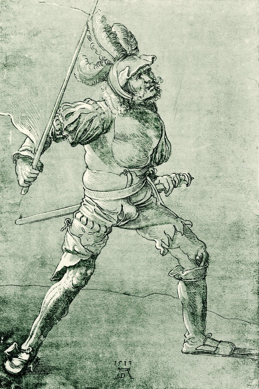 German standard-bearer by Albrecht Dürer