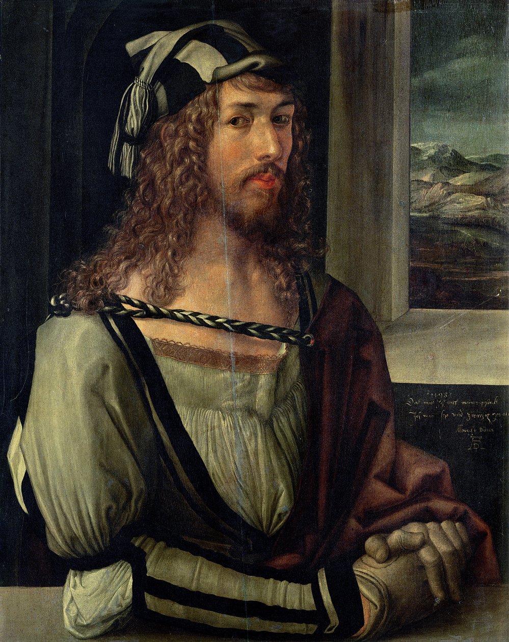 Eldivenle Otoportre Çalışması, c.1498 by Albrecht Dürer
