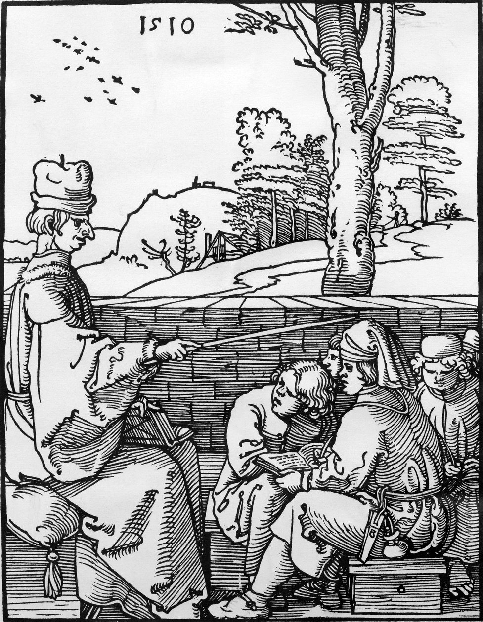 The School lesson, 1510  by Albrecht Dürer